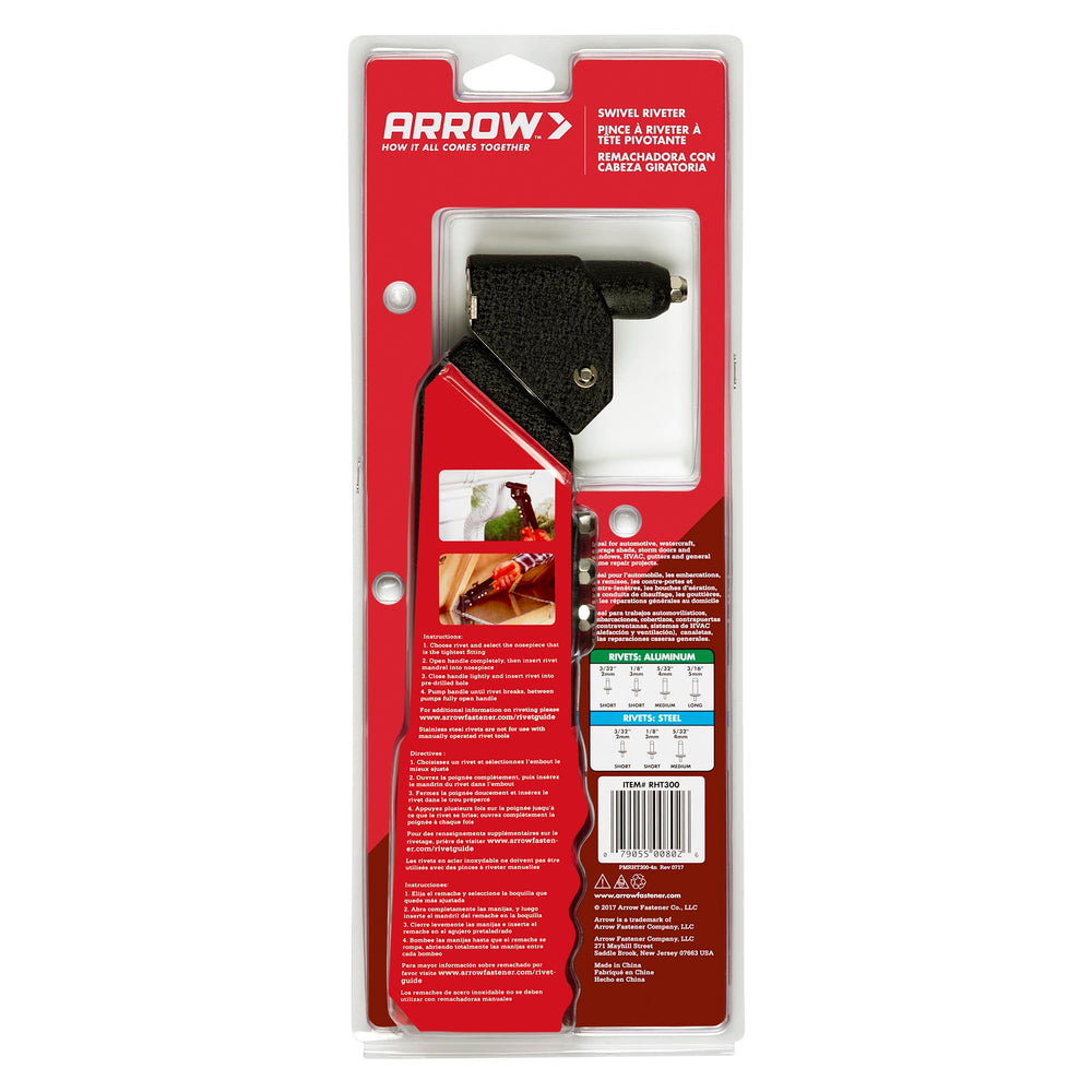Arrow RHT300 folded with handle lock engaged showing safe compact storage benefit