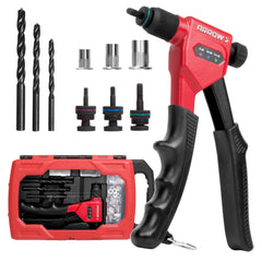 Arrow Rivet Nut Gun front view showing compact profile and durable finish