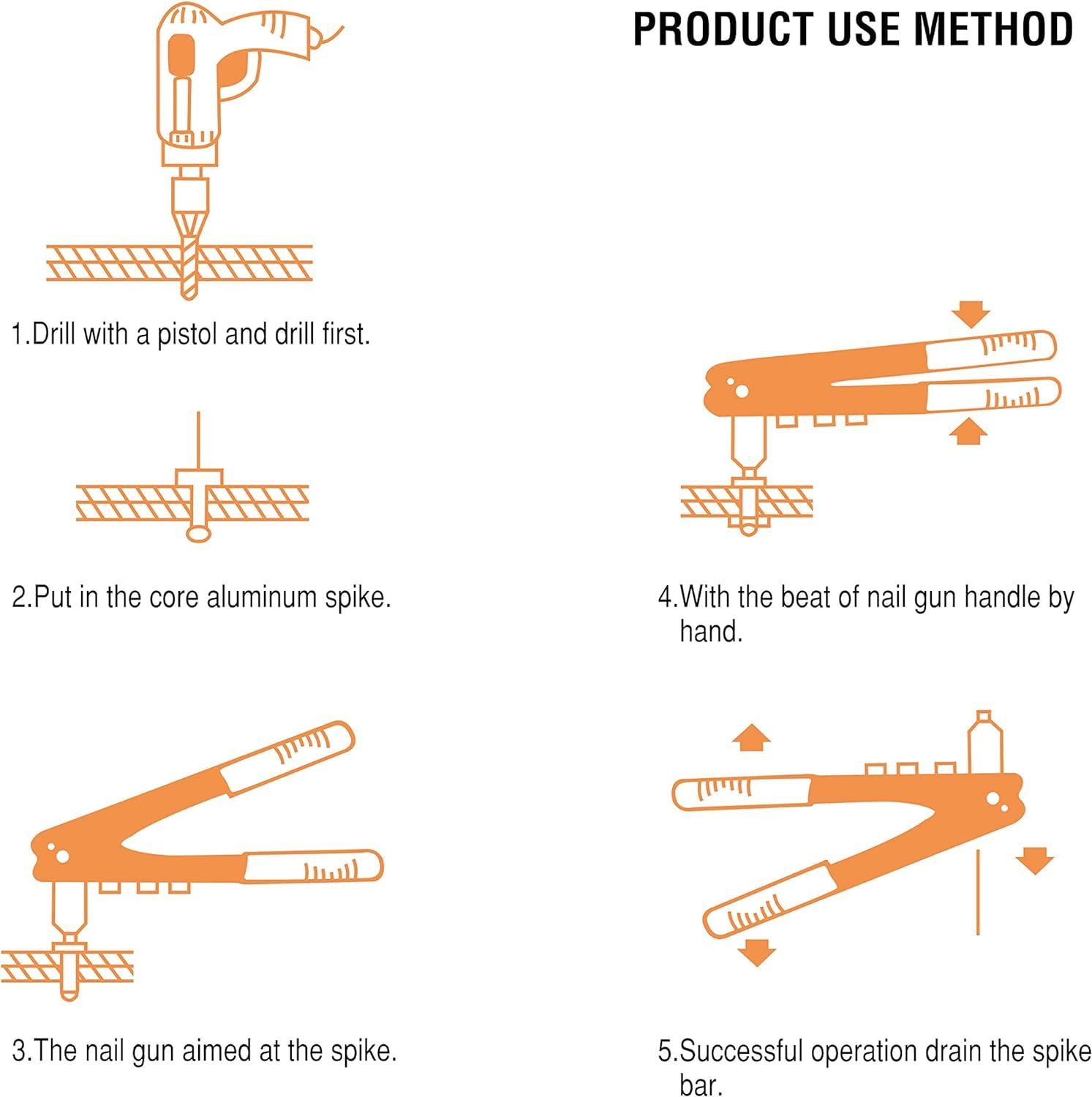 Arrow Fastener interchangeable heads displayed for size versatility