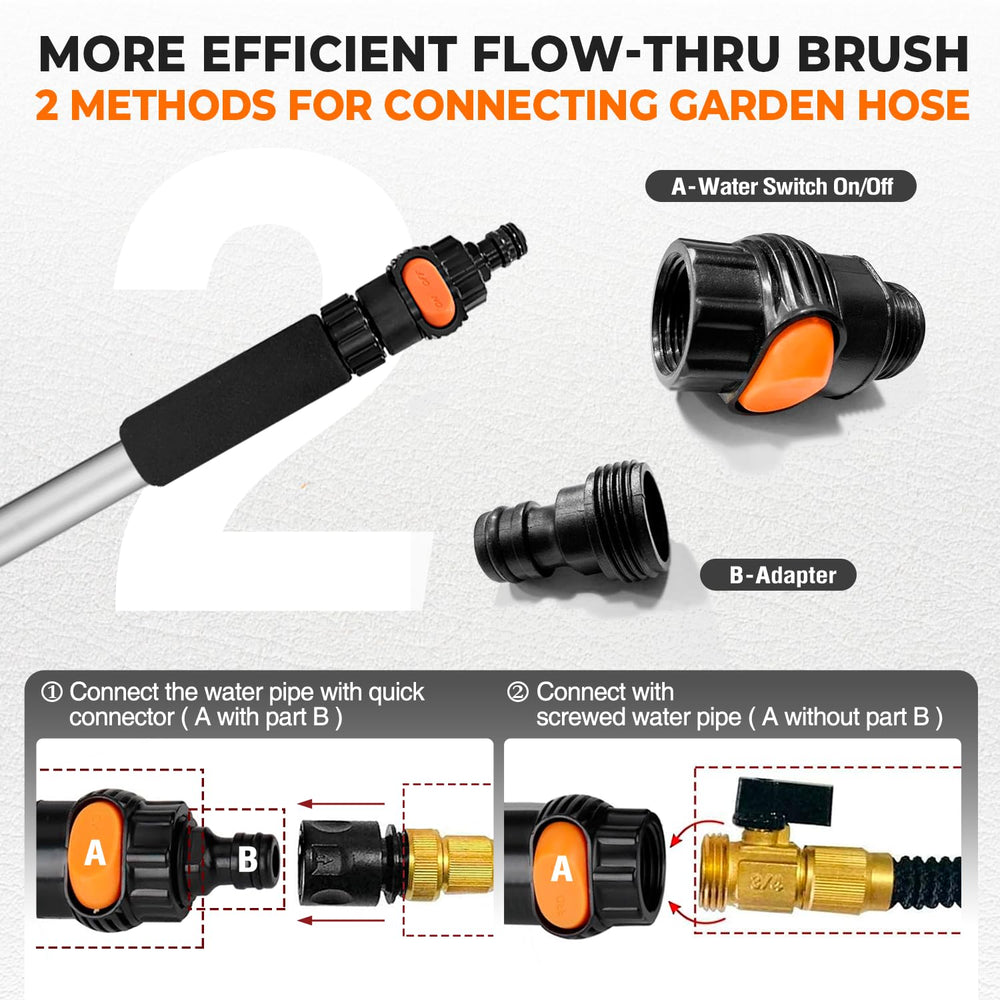ARTIPOLY brush scrubbing RV siding to clear grime while preserving surface finish