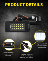 Asgohme installed on Chevy Tahoe rear illuminating license plate for safer visibility