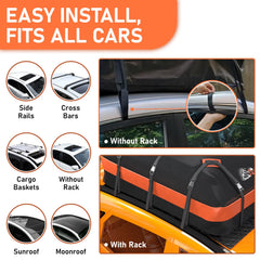 Asinking anti-slip mat and hooks layout showing secure installation and roof protection