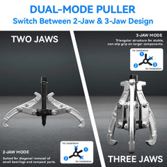 Asnfanl three pullers laid out for size comparison and quick selection