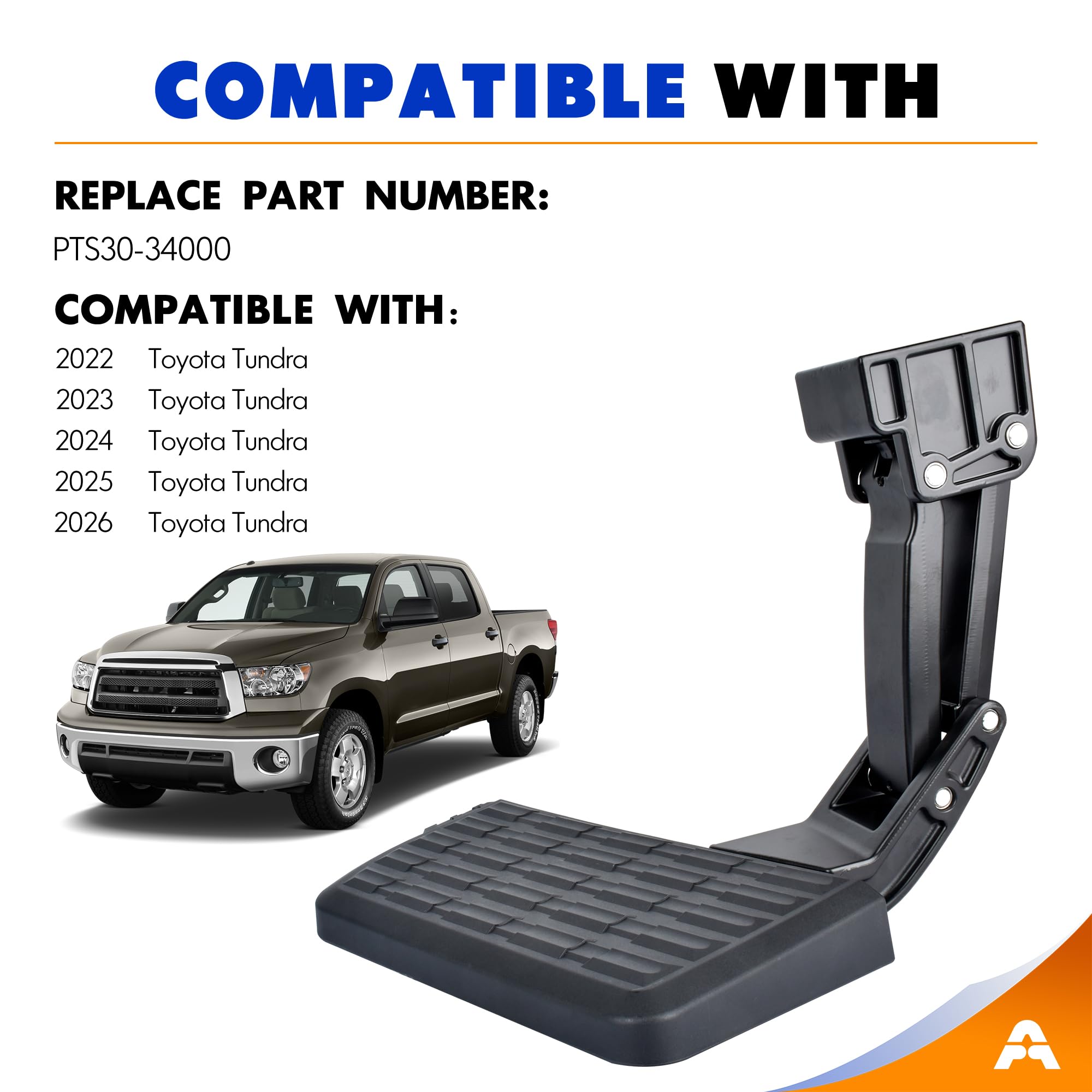 ASOPARTS aluminum step close-up showing durable texture and finish