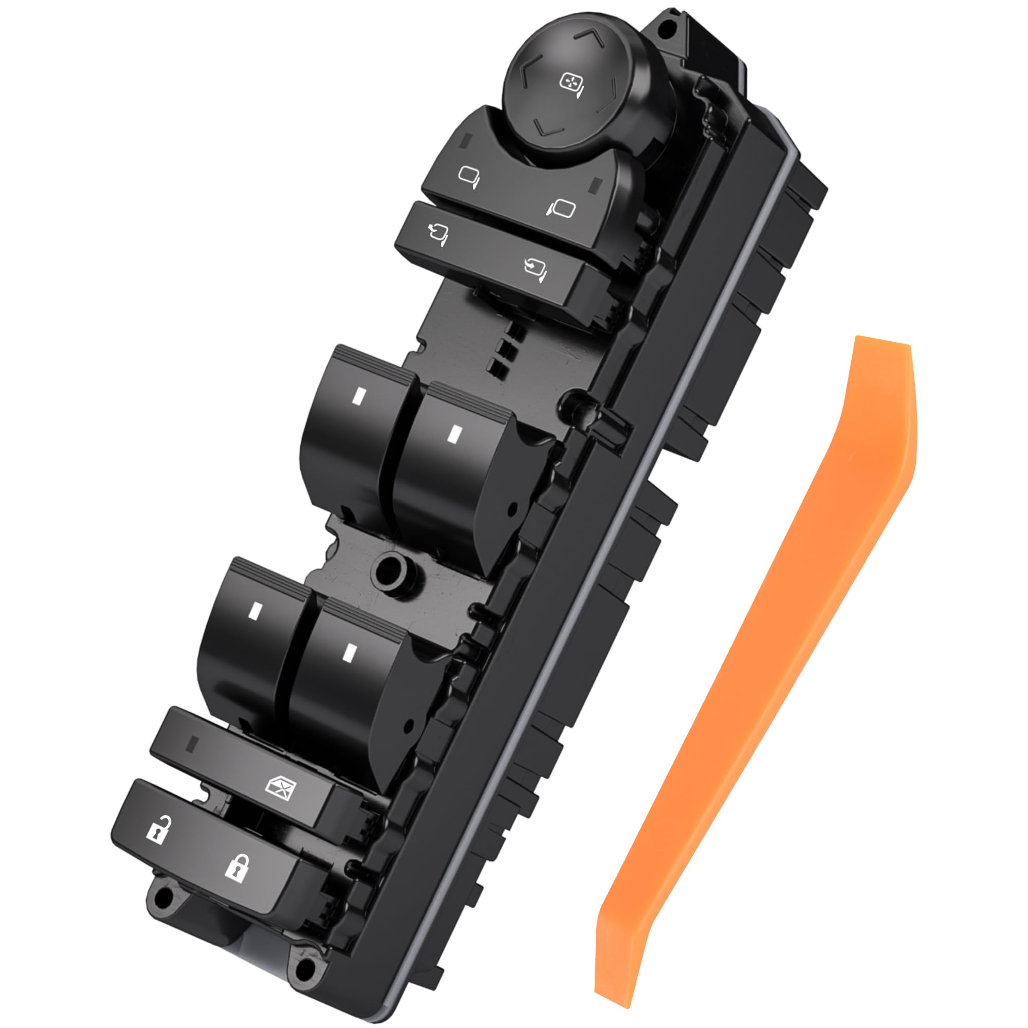 ASOPARTS front driver switch showing button layout and easy replacement benefit