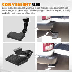 ASOPARTS retracted step tucked into bumper for a clean factory appearance