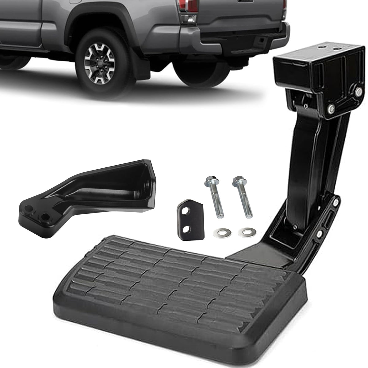 ASOPARTS front view of Tacoma tailgate step showing OEM fit and easy access