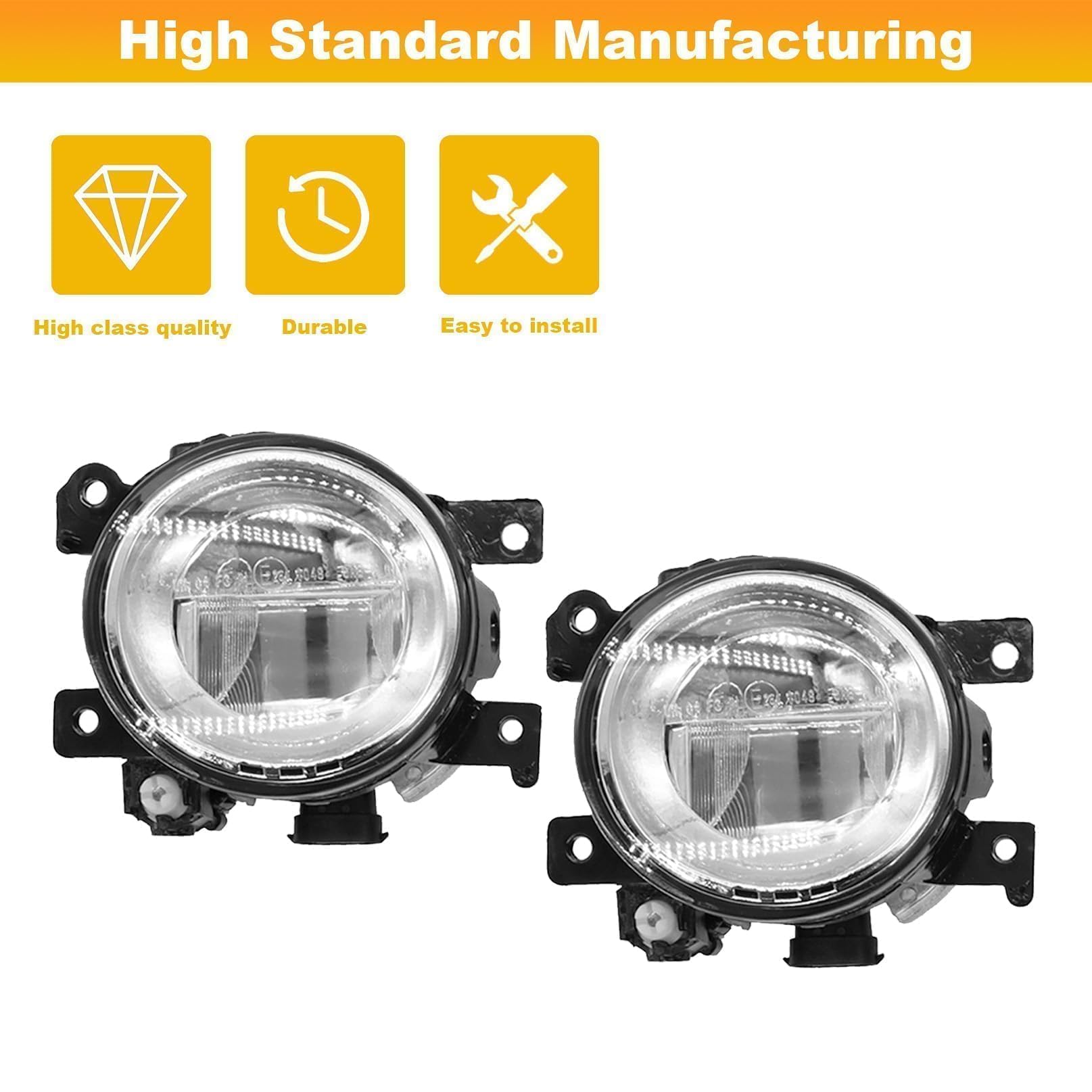 Aspaton fog lamp mounting tab detail, precise fit to original brackets for stability