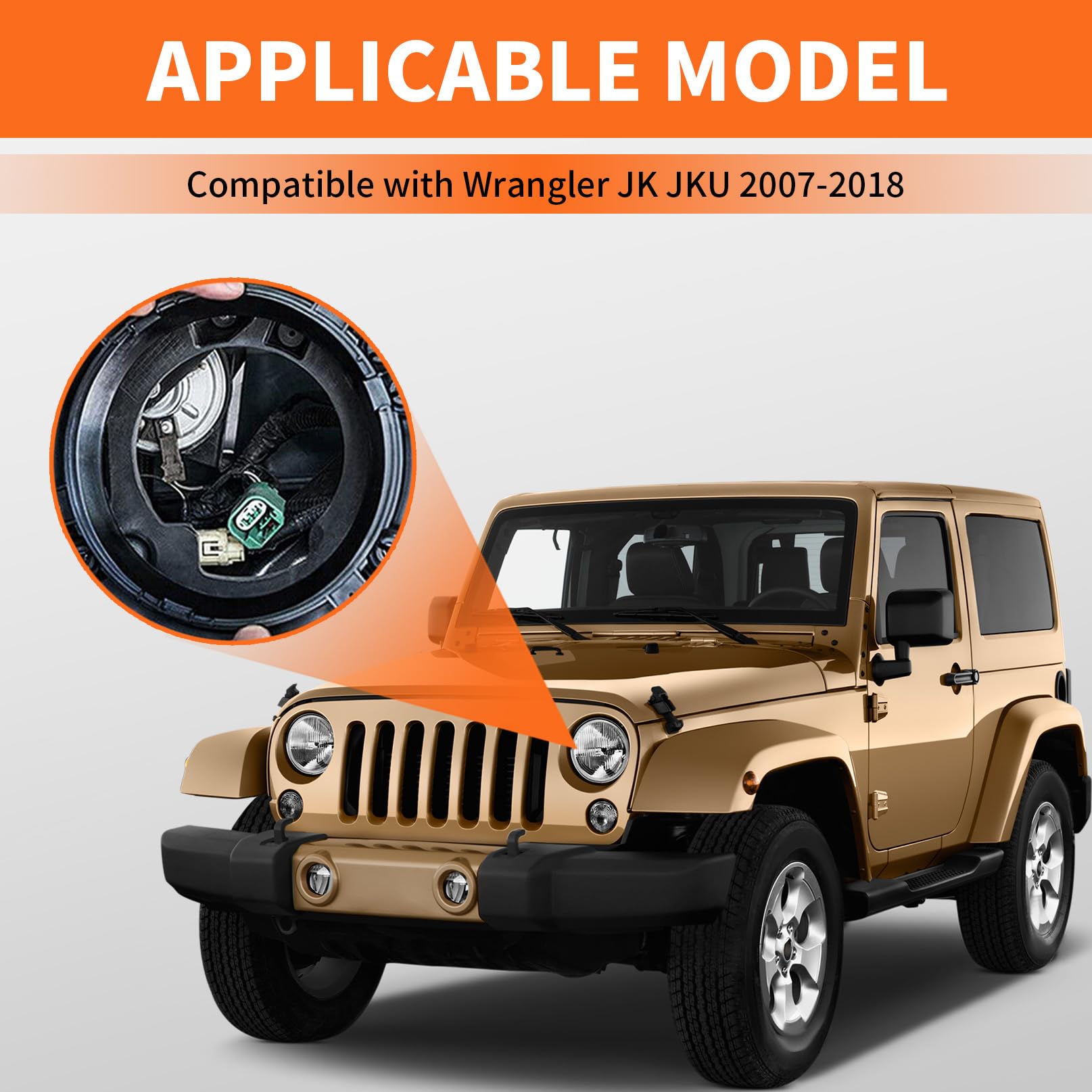 Aspaton bracket installed on Wrangler demonstrating proper alignment