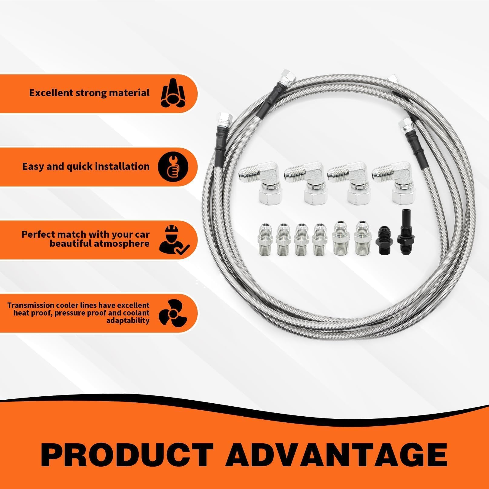 Aspaton hose installed under hood demonstrating secure routing and heat clearance