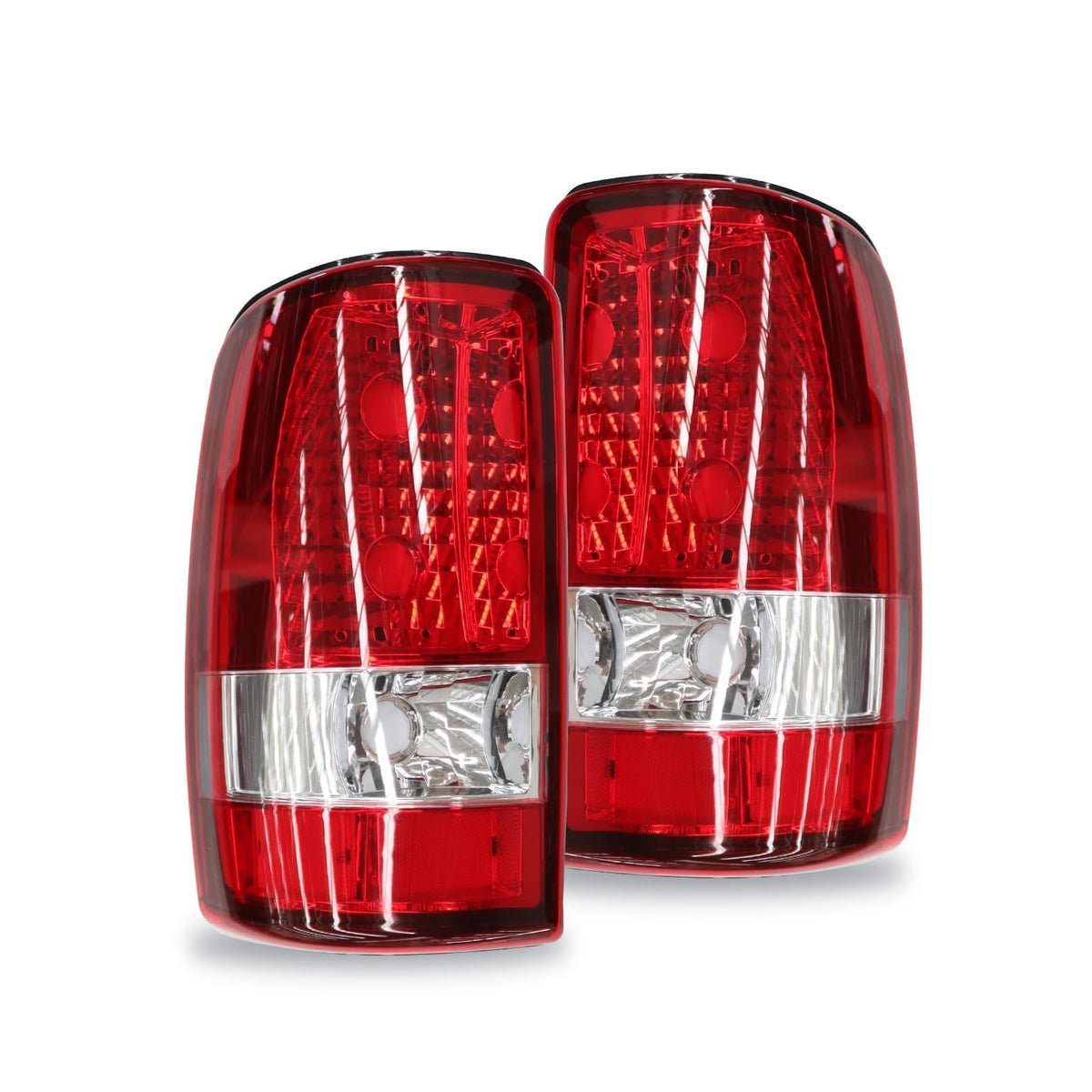 Aspaton front view tail lights showing red lens and clean fitment benefit visibility