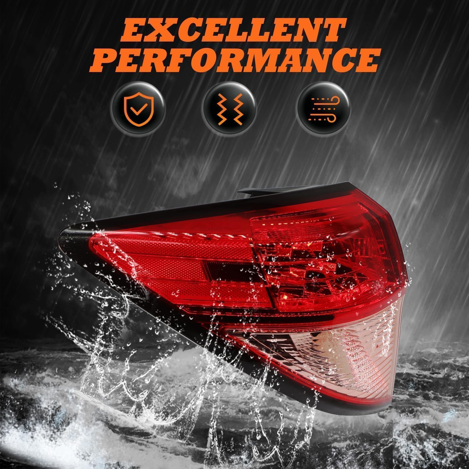 Aspaton packaged tail light with label showing ready-to-install protection