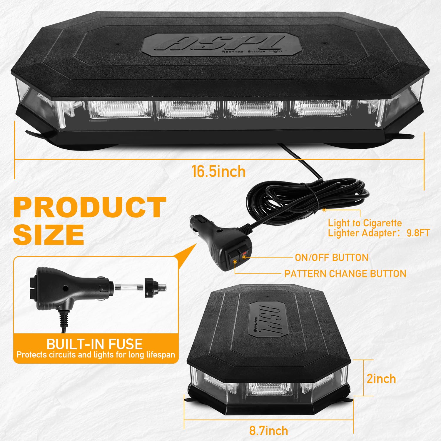 ASPL inline controller and cigarette-lighter plug offering easy pattern control
