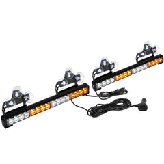 ASPL front view of strobe bar showing bright LEDs and wide coverage benefit