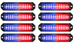 ASPL front view of 8-piece strobe kit showing compact warning lights and strong visibility