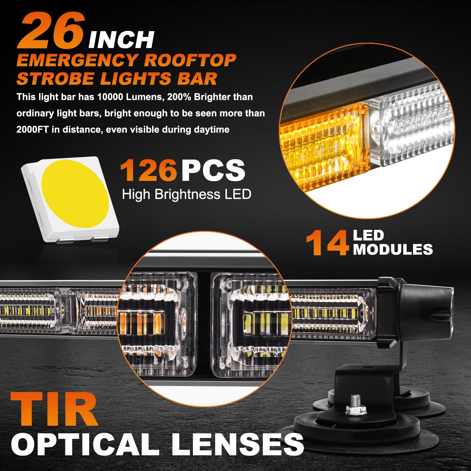 ASPL close-up of TIR optic lens demonstrating uniform light distribution