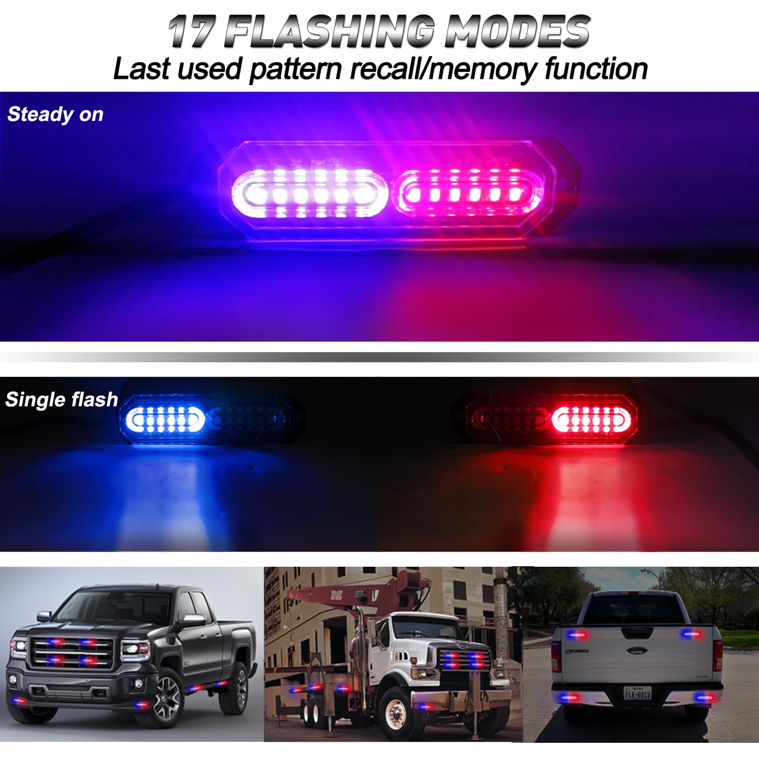 ASPL strobe beside ruler showing compact size for discreet vehicle integration