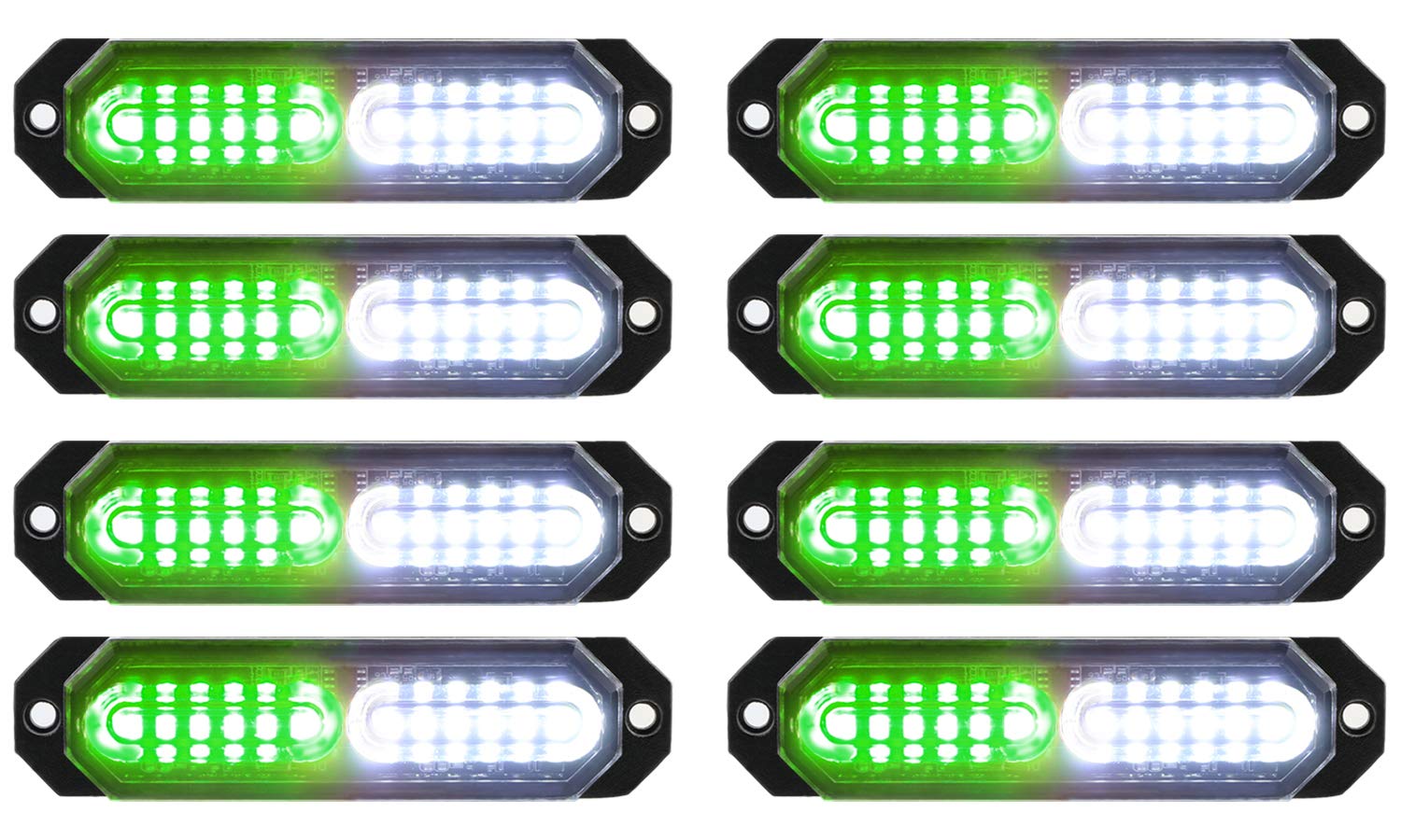 ASPL front view of strobe light showing LEDs and brightness benefit