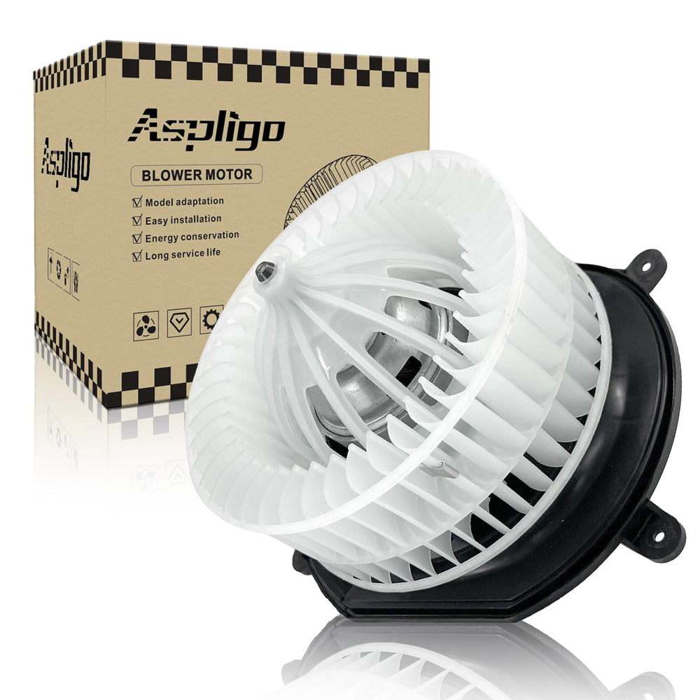 Aspligo blower front view showing full assembly and fitment benefit