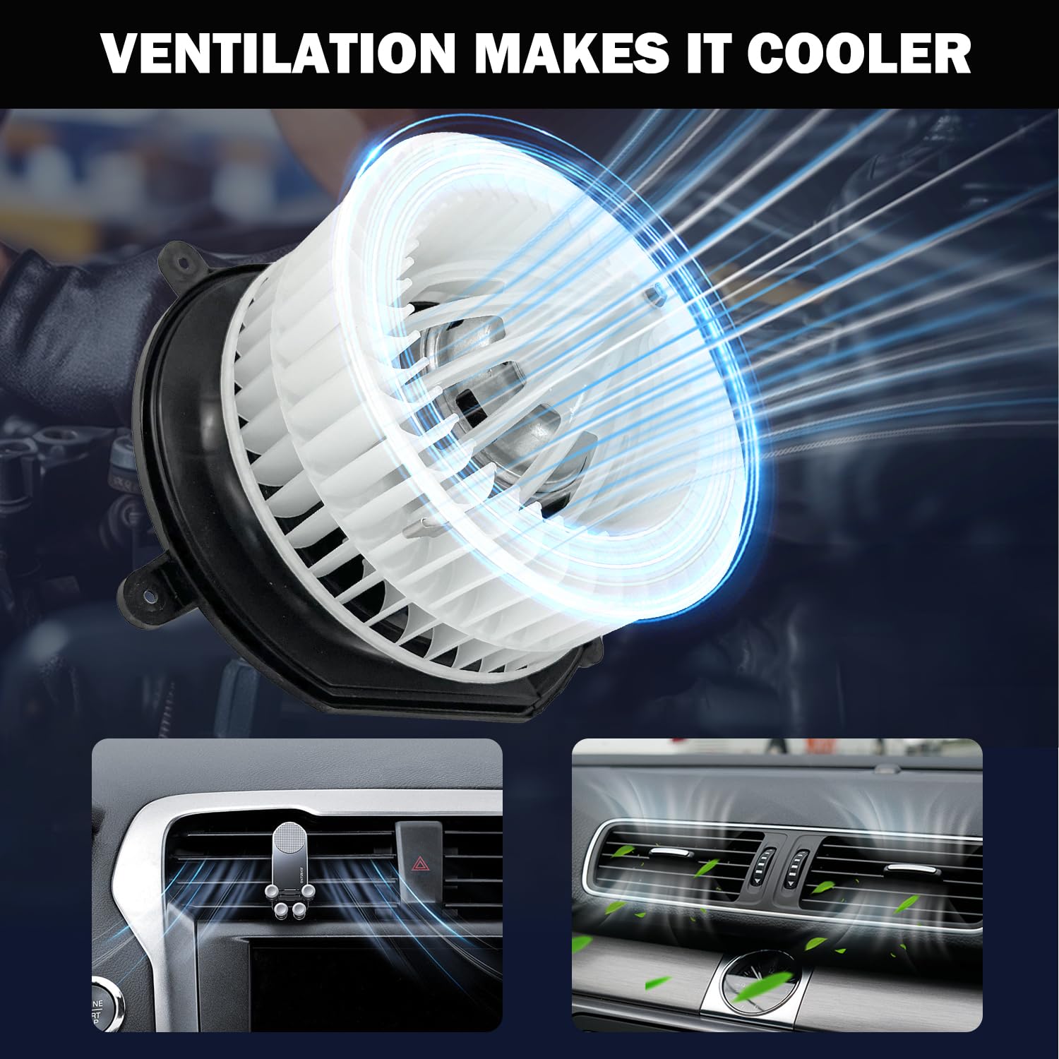 Aspligo blower installed in Mercedes showing restored cabin ventilation