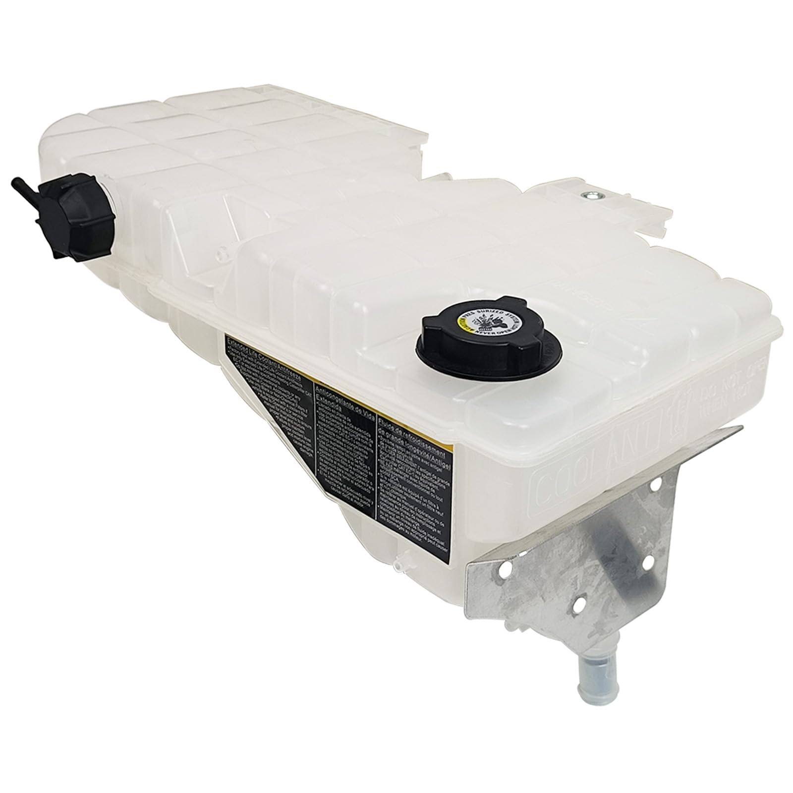 ASTAMOTOR front view coolant reservoir showing correct fit and robust construction