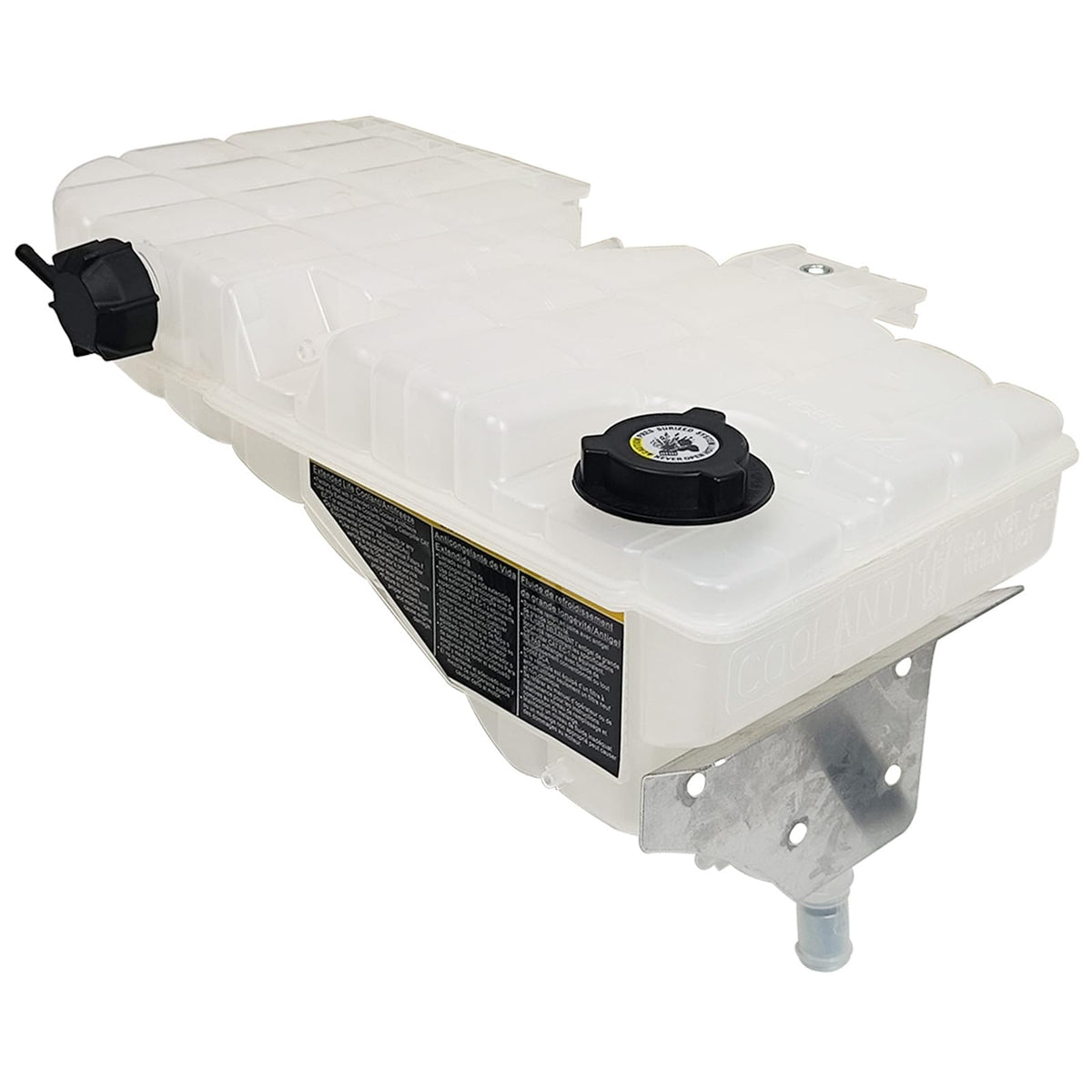 ASTAMOTOR front view coolant reservoir showing correct fit and robust construction