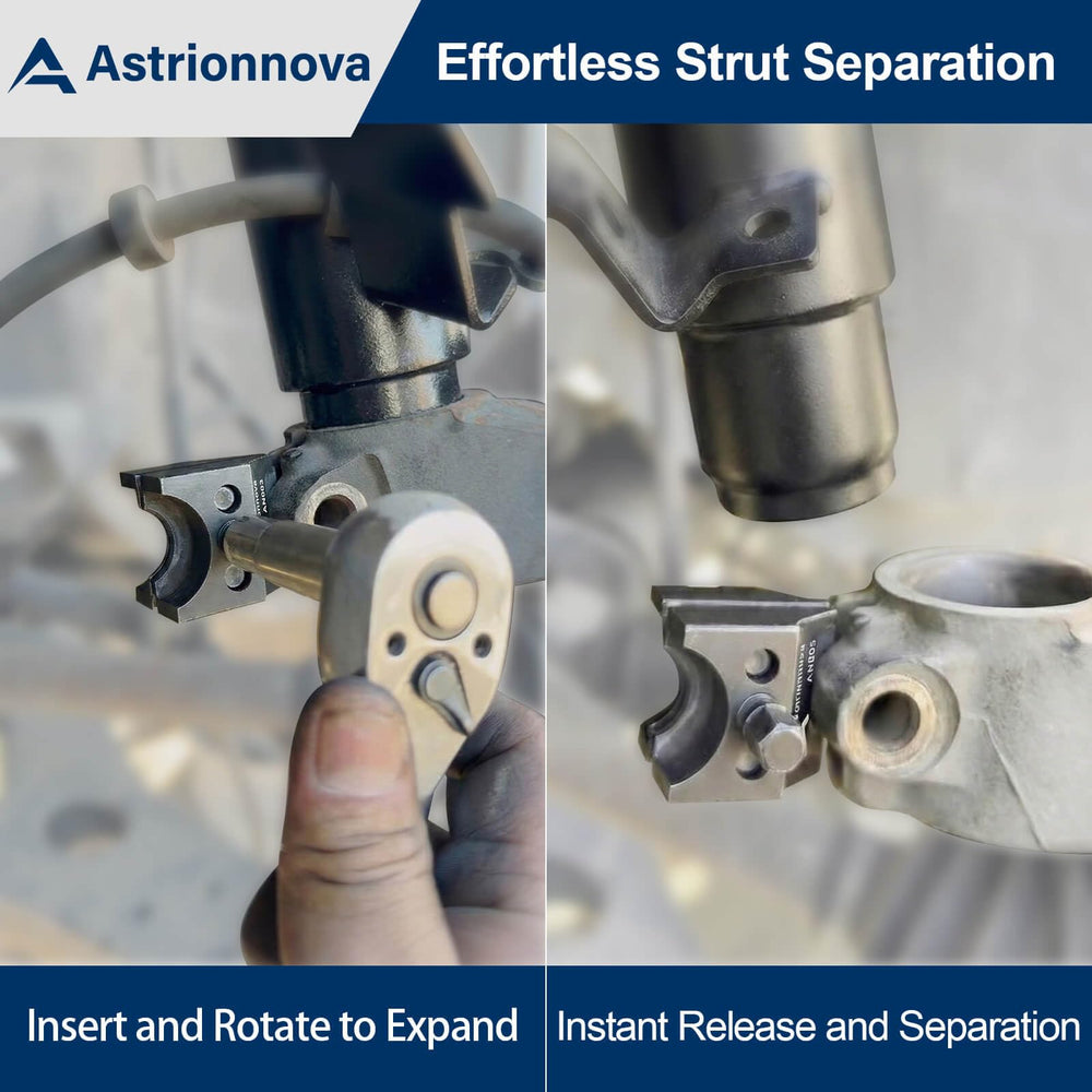 Astrionnova separating a lower ball joint to speed suspension service