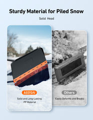 AstroAI extended reach in use clearing roof and windshield of an SUV for safer visibility