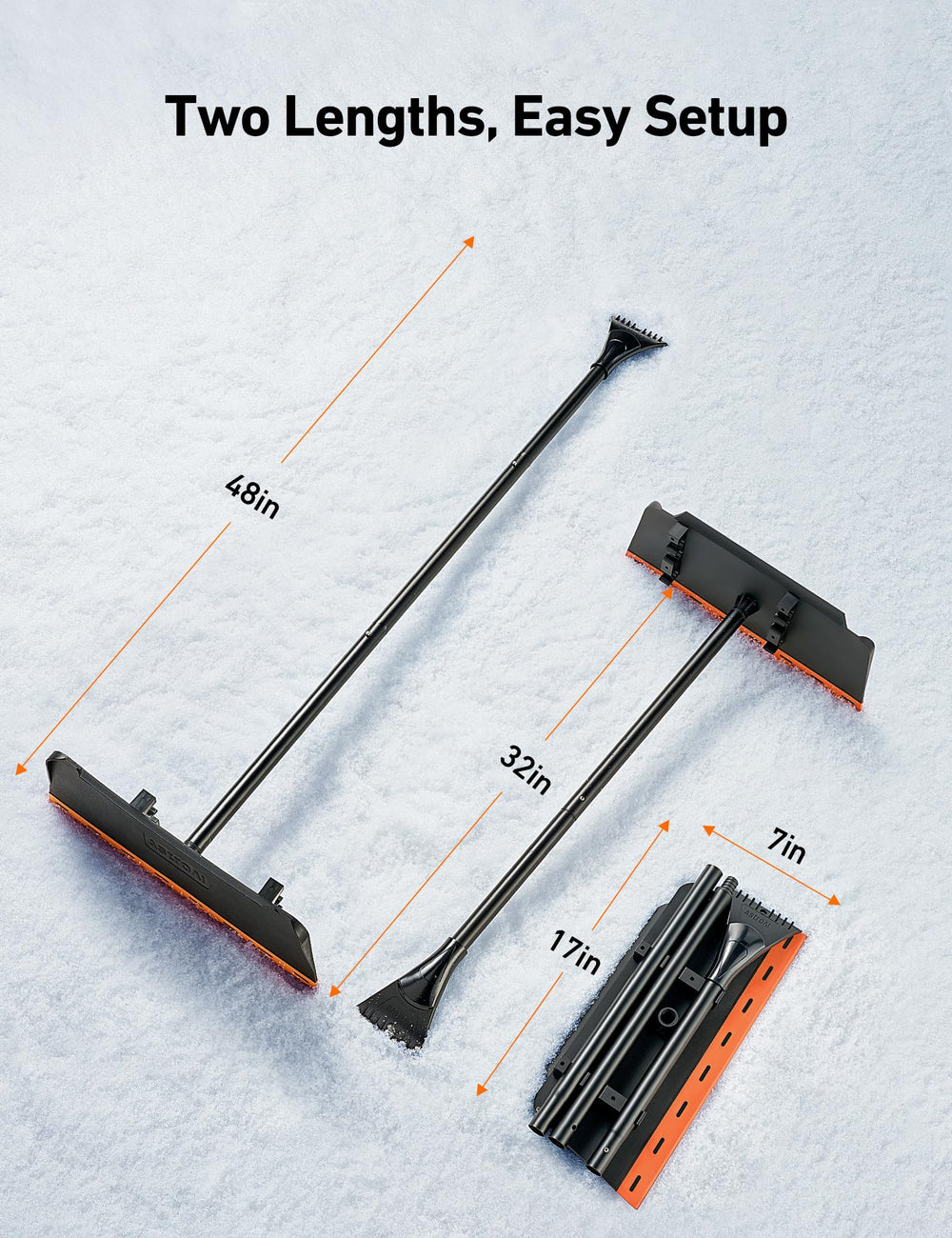 AstroAI frost blade demonstration clearing thin frost without scratching glass for clear sightlines
