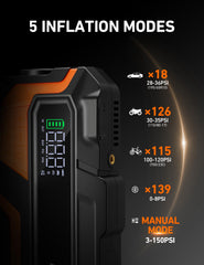 AstroAI M10 24-inch air hose and four nozzles for fast, versatile tire inflation