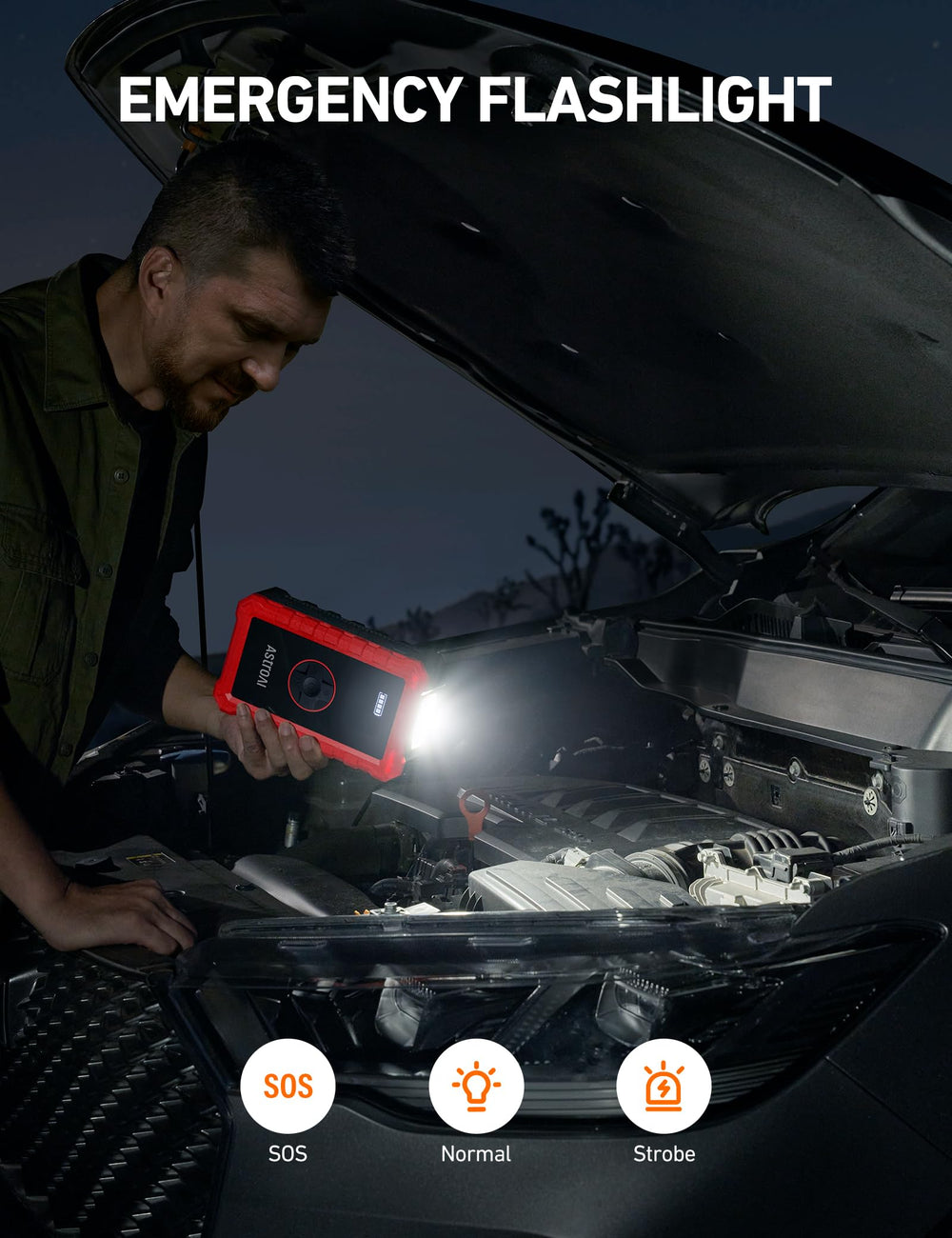AstroAI S8 Air close-up of ABS housing and honeycomb vents for improved heat dissipation
