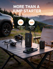 AstroAI S8 LED flashlight on showing strobe and SOS modes for safe signaling