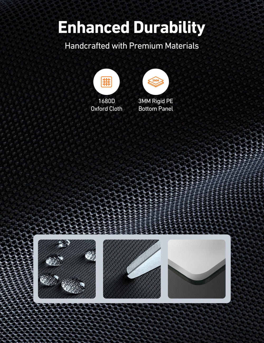 AstroAI detailed side pockets view showing storage options and quick-access benefit