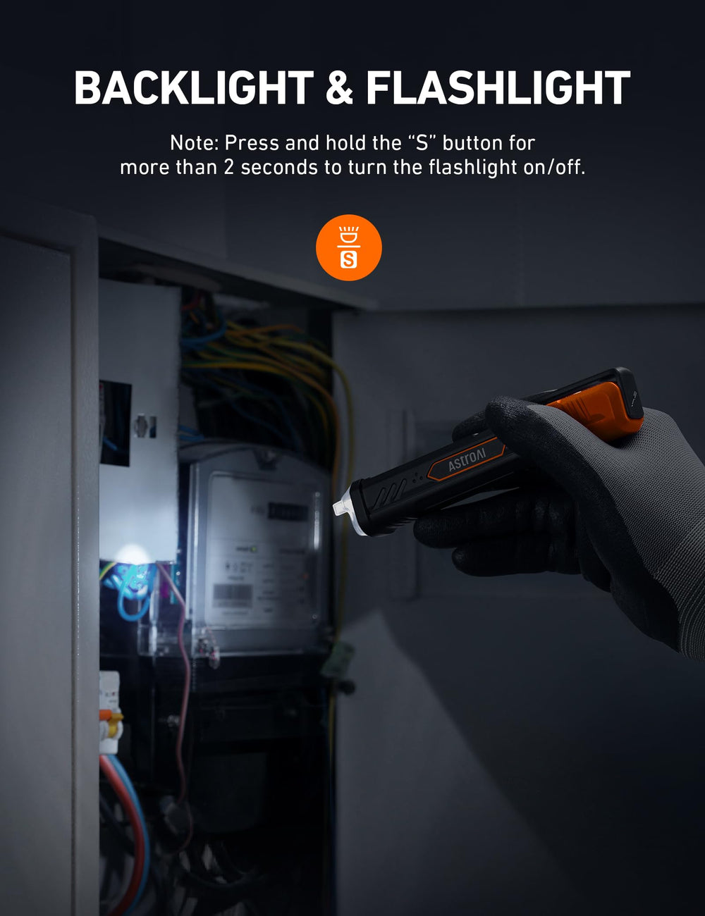 AstroAI held in hand for scale, illustrating pocket-size portability and on-site ease