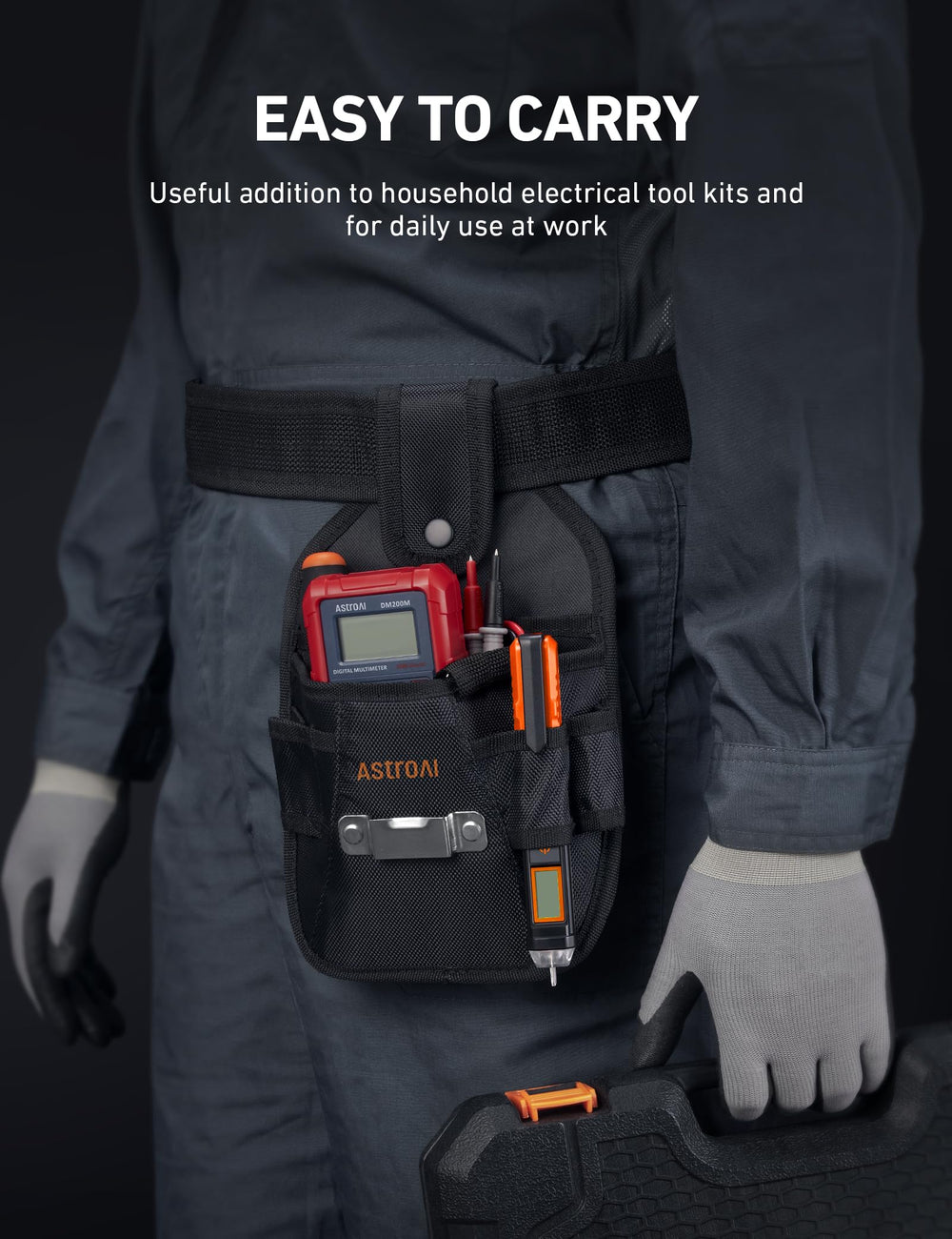 AstroAI on workbench in use, highlighting practical benefits for electricians and DIYers