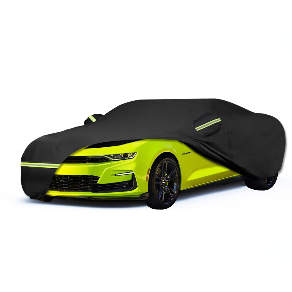 ATBKJ front view of cover fitted on Chevy Camaro showing full protection