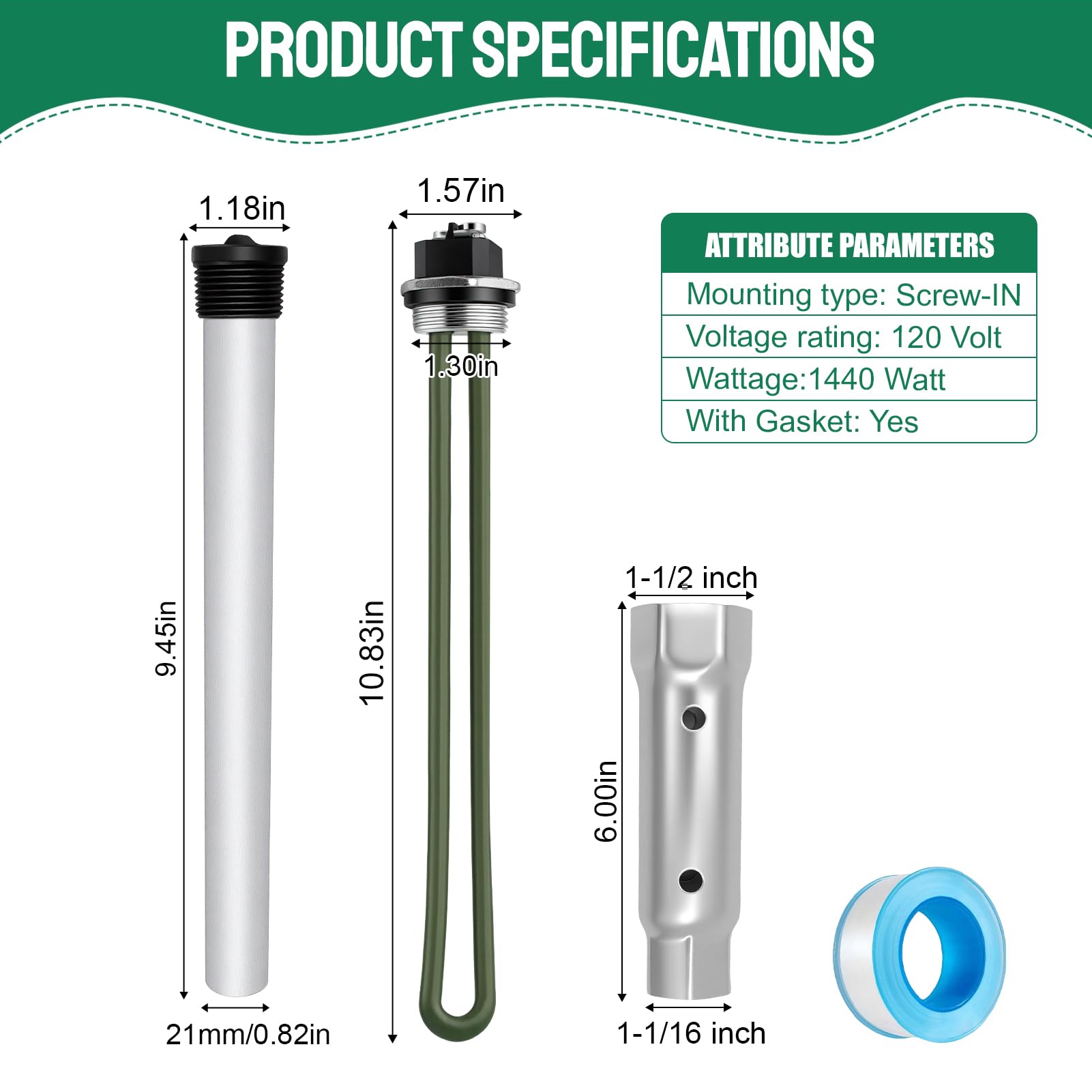 ATEEfaee magnesium anode rod detail highlighting extra sacrificial protection