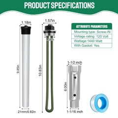 ATEEfaee magnesium anode rod detail highlighting extra sacrificial protection