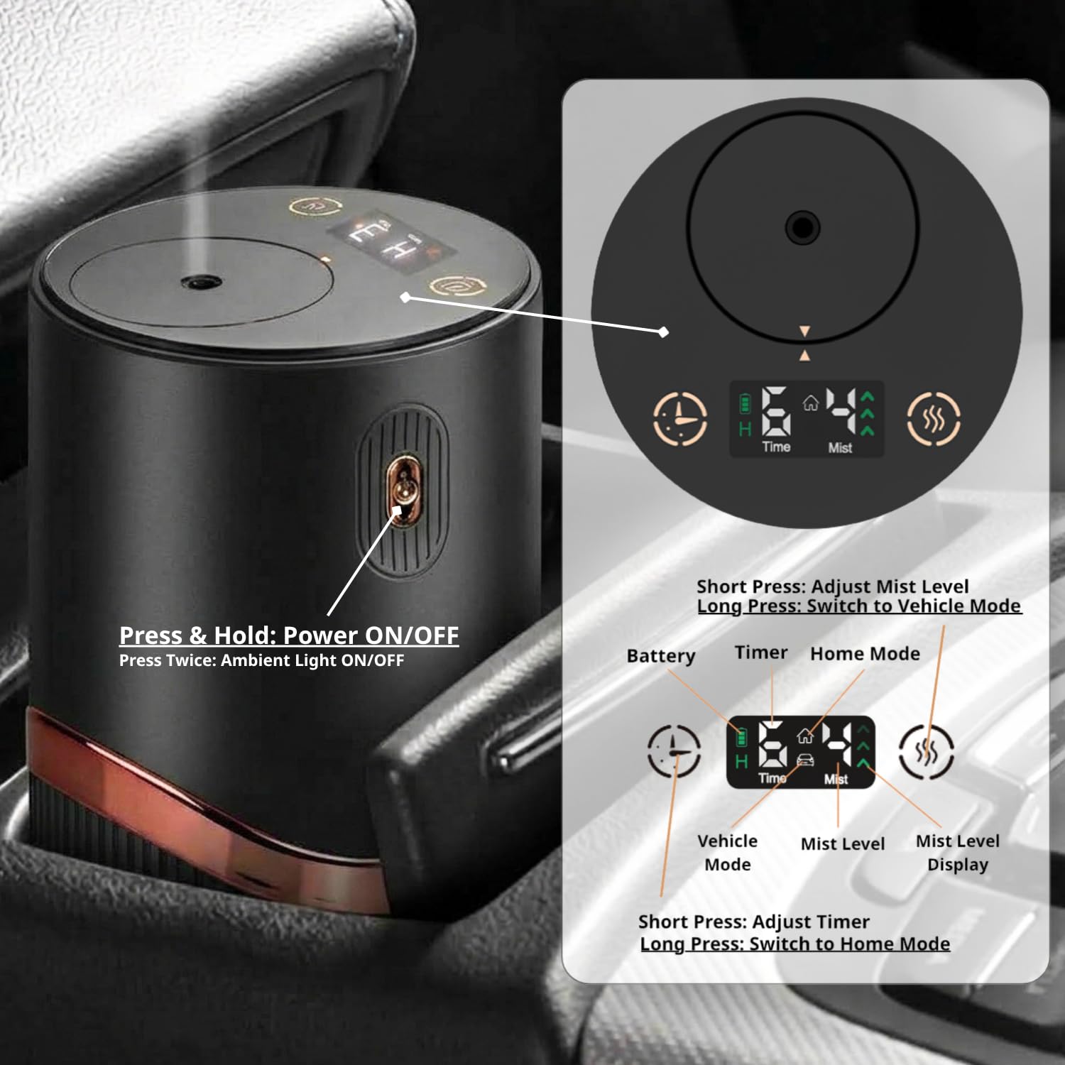 Aterve on a home shelf with soft lighting illustrating ambient scent delivery for living spaces
