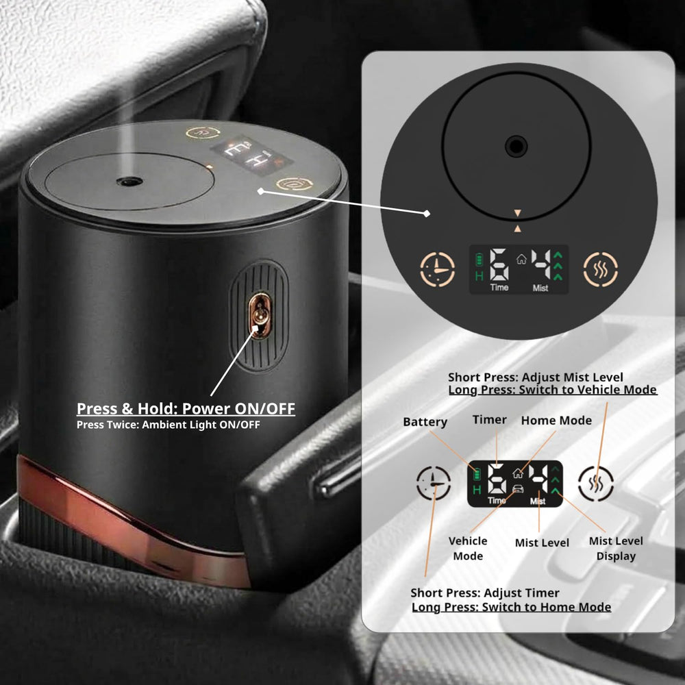 Aterve on a home shelf with soft lighting illustrating ambient scent delivery for living spaces