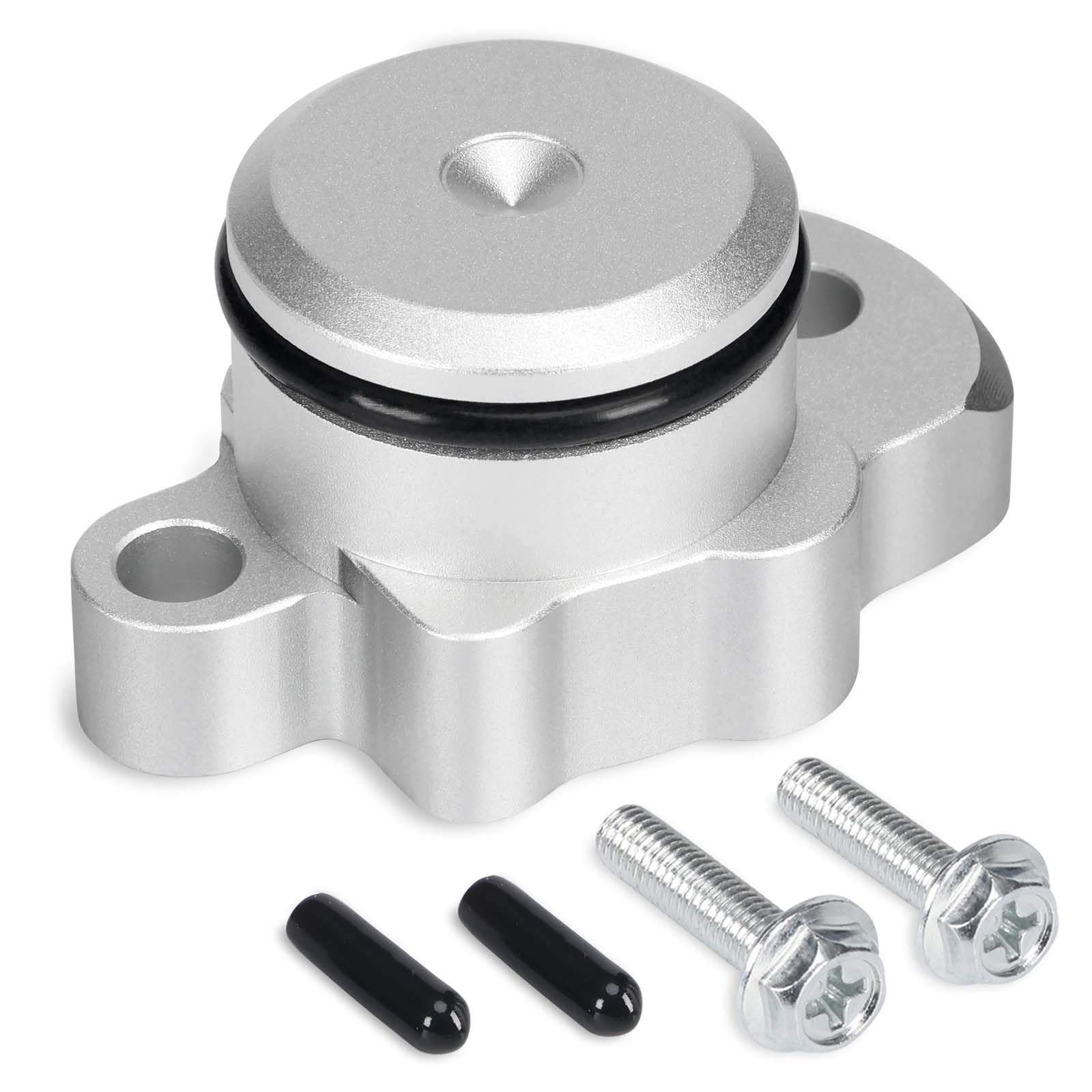 Atesilor block off kit front assembly showing plug and hardware for durable conversion