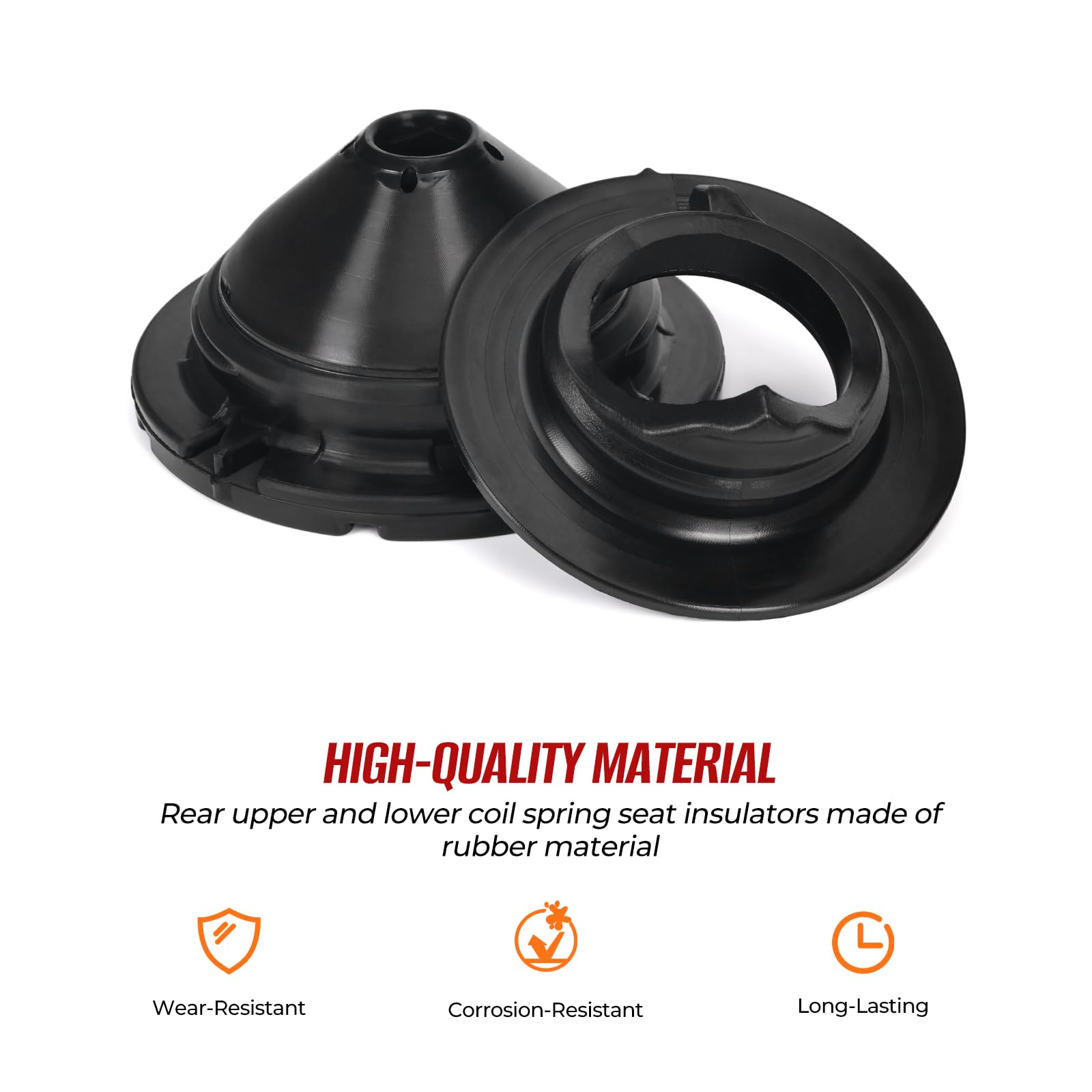 Atesilor close-up rubber texture highlighting durability and noise reduction