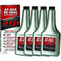 ATP automotive bottle front label showing product and benefit of sealing