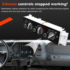 ATRACYPART installed in dashboard restoring factory climate control function