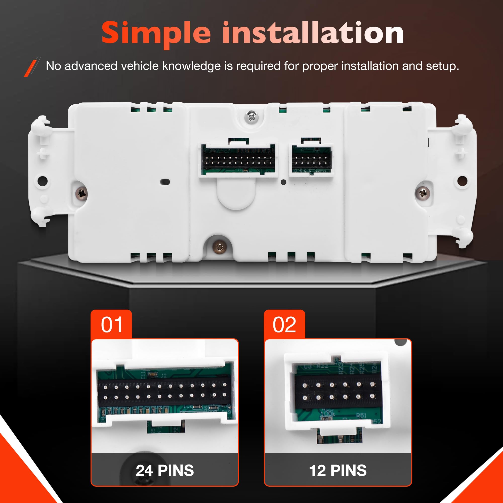 ATRACYPART detailed shot of temperature and fan controls, precise tactile feedback
