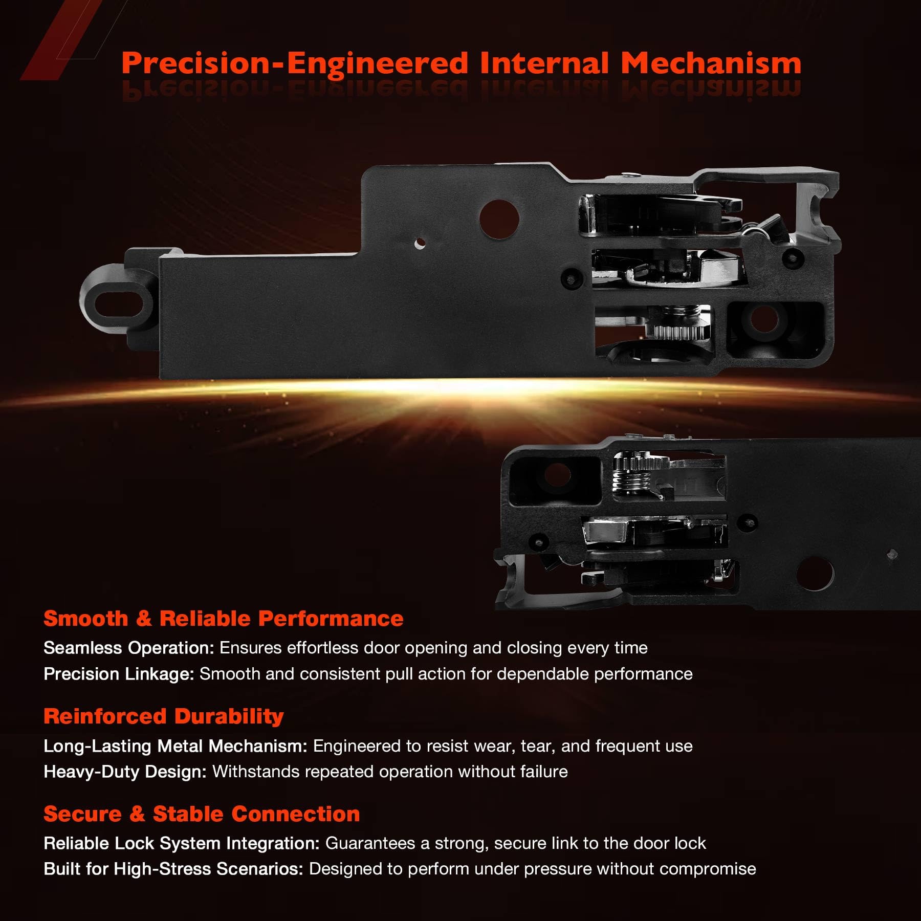 ATRACYPART handle beside ruler illustrating exact size and OEM compatibility