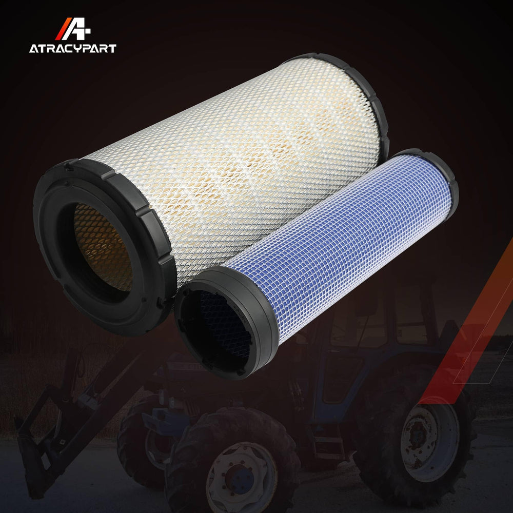 ATRACYPART filters staged on a construction site next to equipment illustrating field-ready durability