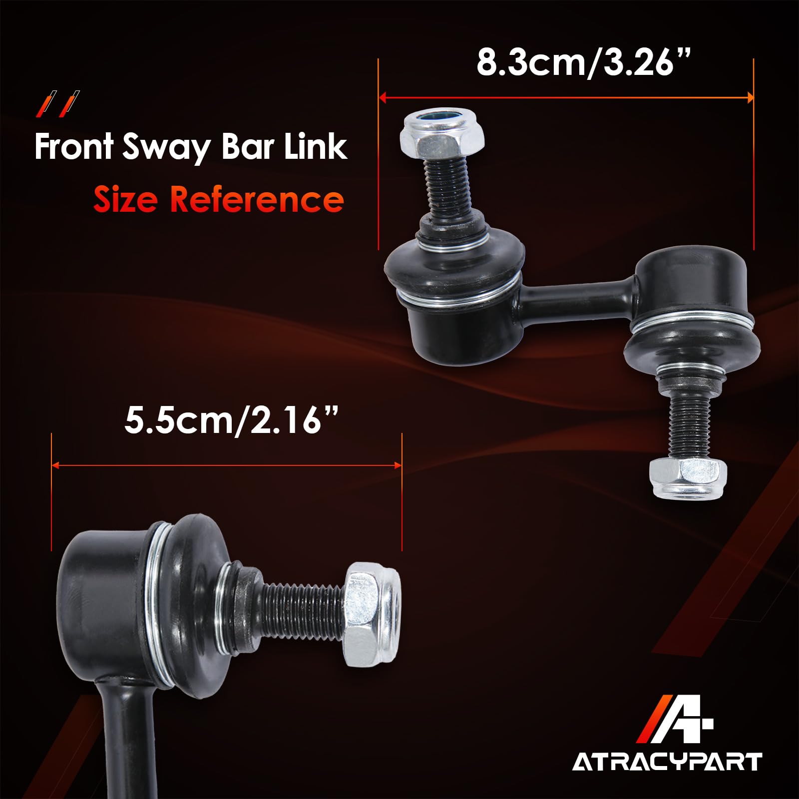 ATRACYPART-equipped car cornering on road illustrating improved handling and control