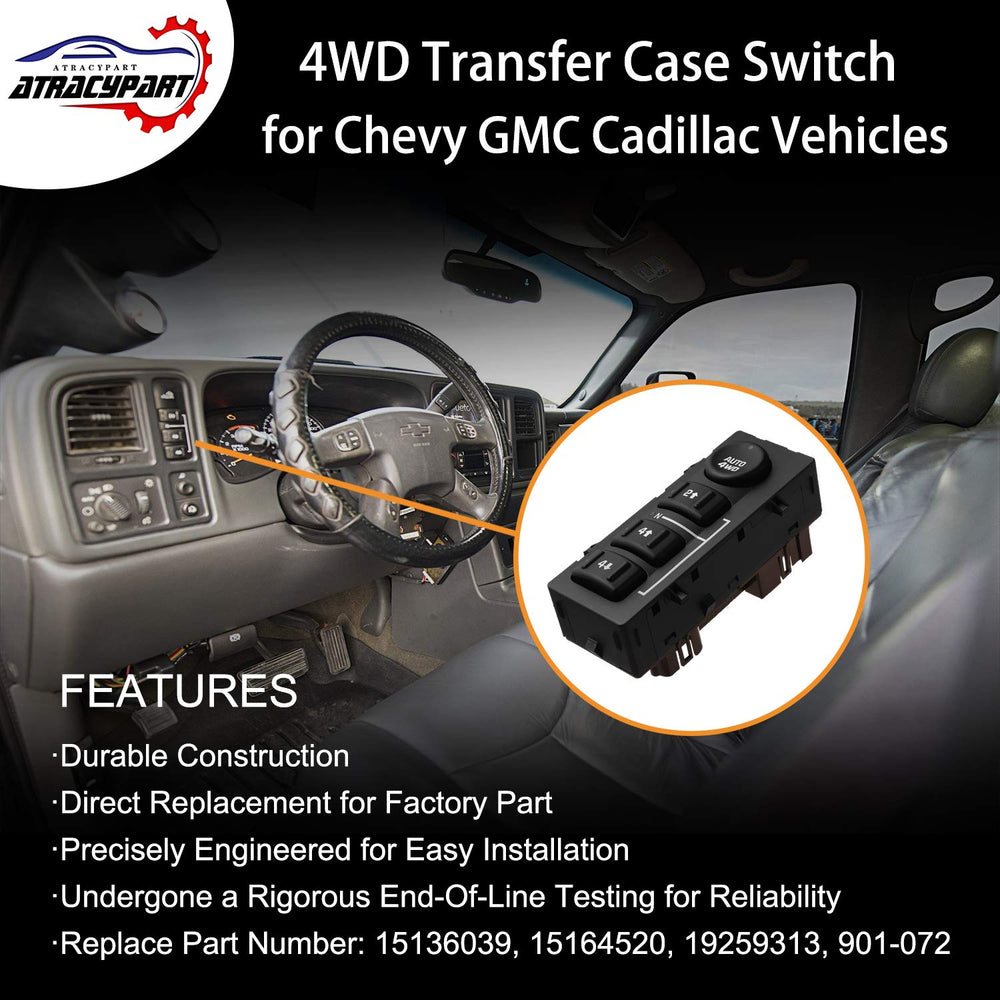 ATRACYPART rear connector of 4WD switch highlighting OE-style plug reliability