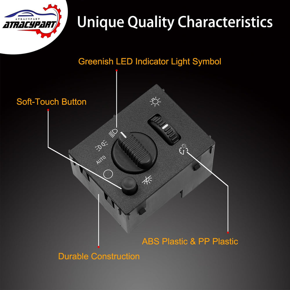 ATRACYPART switch side profile showing compact dimensions for exact factory fit